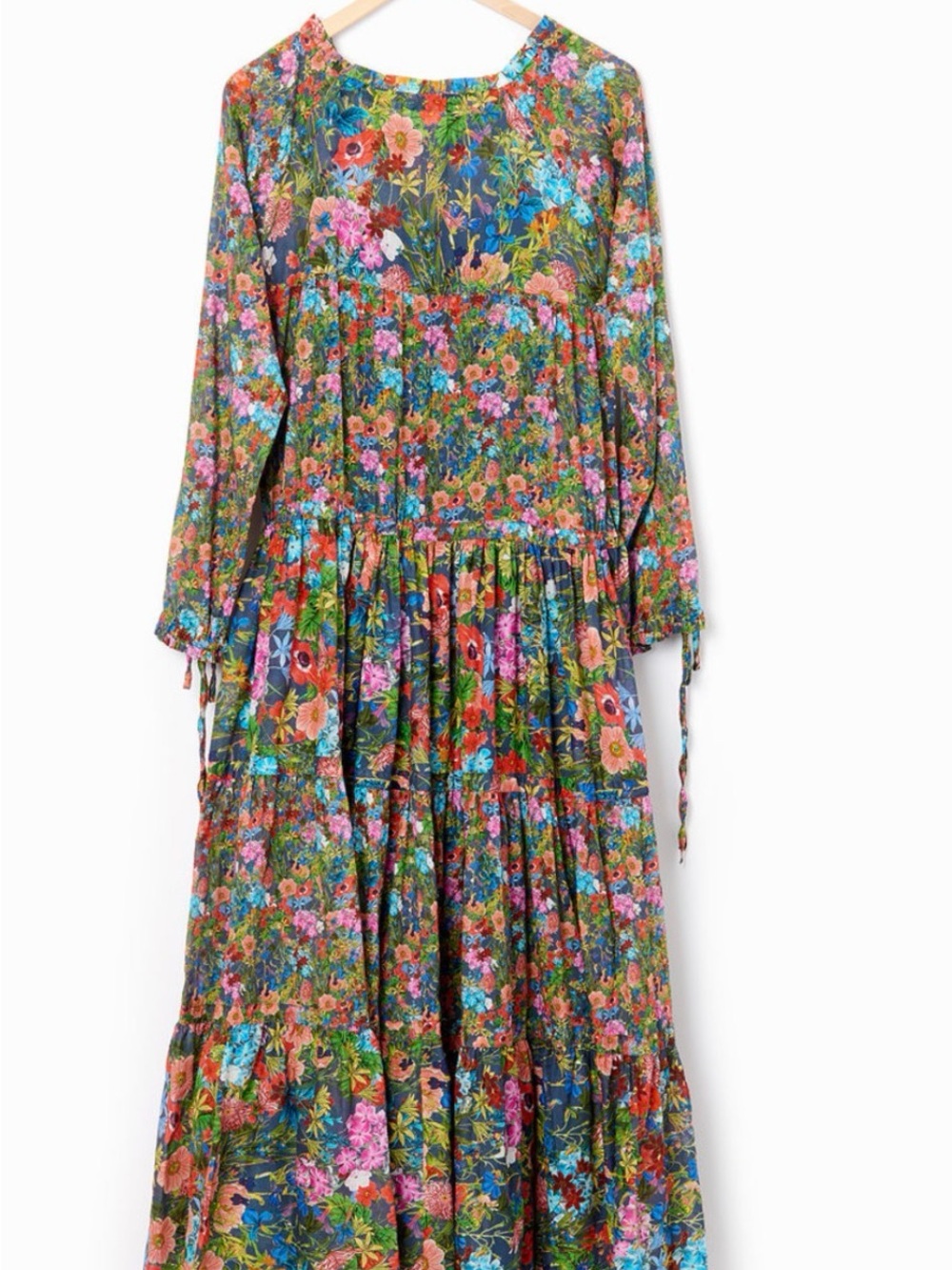 Brand WARM - Colonial Floral Tiered Maxi Dress in Multicolor